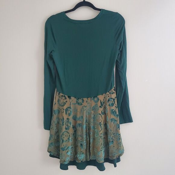 LOGO Lori Goldstein Womens Tunic Top Sz XS Green Long Sleeve Round Neck Pullover - Picture 3 of 10